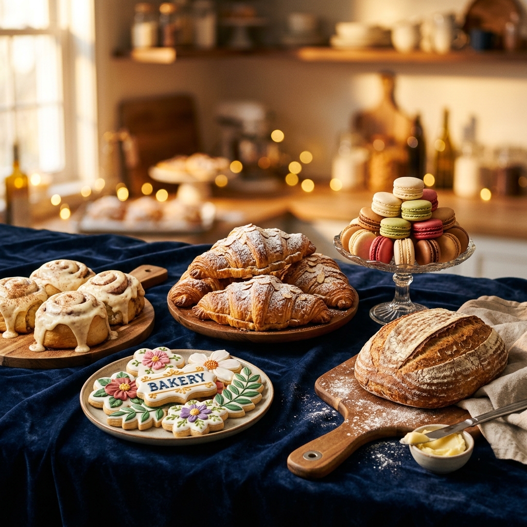 Amy's freshly baked goods display